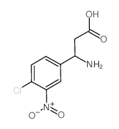 3-氨基-3-(4-氯-3-硝基苯基)-丙酸结构式