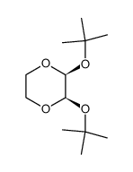 cis-2,3-di(tert-butoxy)-1,4-dioxane Structure