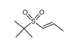(E)-tert-butyl 1-propenyl sulfone结构式
