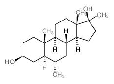 Androstane-3,17-diol,6,17-dimethyl-, (3b,5a,6a,17b)- (9CI) Structure