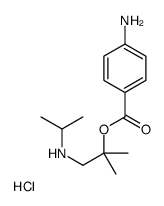 [2-(4-aminobenzoyl)oxy-2-methylpropyl]-propan-2-ylazanium,chloride Structure