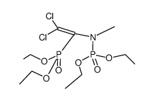 diethyl (2,2-dichloro-1-(diethoxyphosphoryl)vinyl)(methyl)phosphoramidate结构式