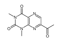 7-acetyl-1,3-dimethylpteridine-2,4-dione Structure