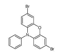 3,7-dibromo-10-phenylphenoxazine Structure