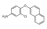 3-chloro-4-naphthalen-2-yloxyaniline结构式