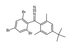 (2,4,6-tribromophenyl)(4-tert-butyl-2,6-dimethylphenyl)diazomethane结构式