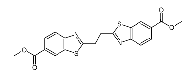2,2'-ethane-1,2-diyl-bis-benzothiazole-6-carboxylic acid dimethyl ester Structure
