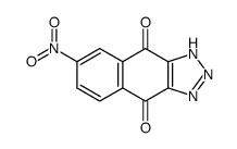 6-nitro-2H-benzo[f]benzotriazole-4,9-dione结构式