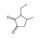 3-ethyl-4-methylcyclopentane-1,2-dione Structure