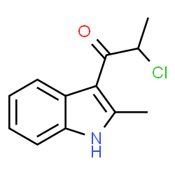 2-CHLORO-1-(2-METHYL-1H-INDOL-3-YL)PROPAN-1-ONE Structure