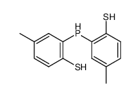 4-methyl-2-[(5-methyl-2-sulfanylphenyl)phosphanyl]benzenethiol结构式