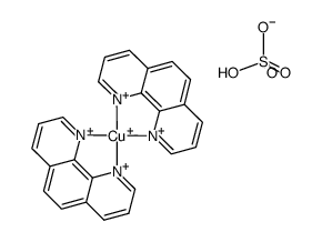 bis(1,10-phenanthroline)copper(I) hydrogensulfate Structure