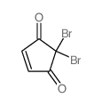 4-Cyclopentene-1,3-dione,2,2-dibromo- Structure