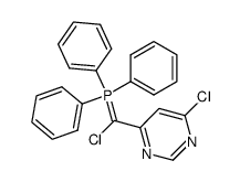 [chloro(6-chloropyrimidin-4-yl)methylene]triphenylphosphorane结构式