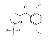 (RS)-2-trifluoroacetamido-1-(2,5-dimethoxyphenyl)-1-propanone结构式