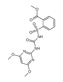 N-[(4,6-dimethoxypyrimidin-2-yl)aminocarbonyl]-2-methoxycarbonylbenzenesulfonamide结构式