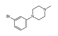 1-(3-溴苯基)-4-甲基哌嗪结构式