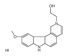 2-(10-methoxy-1,6a,7,7a,11a,11b-hexahydropyrido[4,3-c]carbazol-7-ium-2-yl)ethanol,iodide Structure