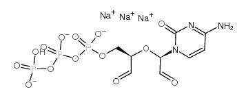 [[(2R)-2-[(1R)-1-(4-amino-2-oxopyrimidin-1-yl)-2-oxoethoxy]-3-oxopropoxy]-hydroxyphosphoryl] phosphono hydrogen phosphate Structure