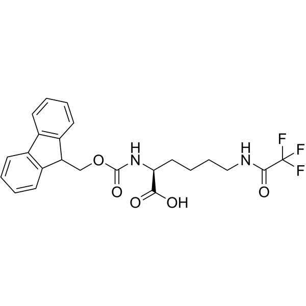 Fmoc-N'-三氟乙酰基-L-赖氨酸结构式