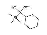 1-cyclohexyl-1-(trimethylsilyl)-2-propen-1-ol结构式