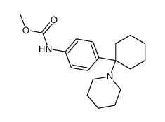 methyl (4-(1-(piperidin-1-yl)cyclohexyl)phenyl)carbamate结构式