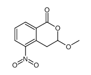 3,4-dihydro-3-methoxy-5-nitroisocoumarin Structure