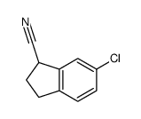 6-氯-2,3-二氢-1H-茚-1-甲腈结构式