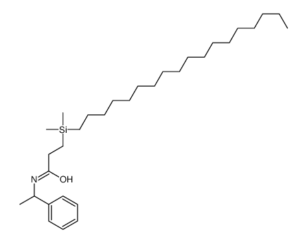 3-[dimethyl(octadecyl)silyl]-N-(1-phenylethyl)propanamide Structure