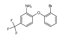 2-(2-bromo-phenoxy)-5-trifluoromethyl-aniline结构式