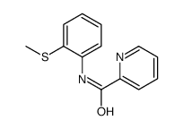 N-[2-(甲硫基)苯基]-2-吡啶甲酰胺结构式