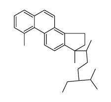 18,19-Dinorstigmasta-1,3,5,7,9,11,13-heptaene, 1,17-dimethyl-, (17alph a)-结构式