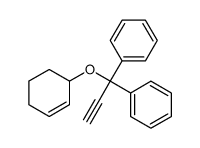 (1-cyclohex-2-en-1-yloxy-1-phenylprop-2-ynyl)benzene Structure