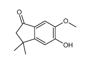 5-hydroxy-6-methoxy-3,3-dimethyl-2H-inden-1-one Structure