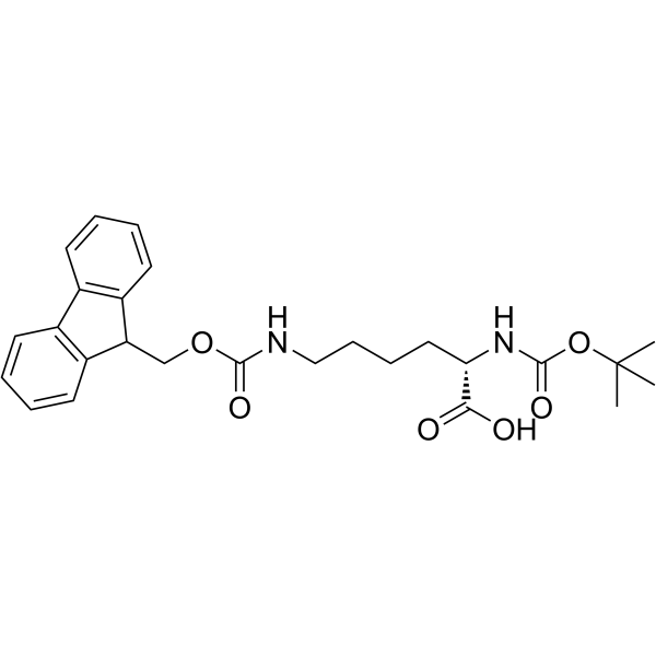 叔丁氧羰基-芴甲氧羰基-赖氨酸结构式