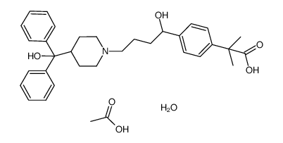 fexofenadine acetate monohydrate Structure