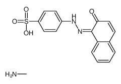 [4-[(2-羟基-1-萘基)偶氮]苯磺酸与甲胺]的化合物结构式