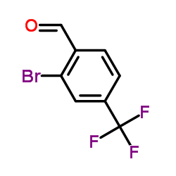 2-溴-4-三氟甲基苯甲醛结构式