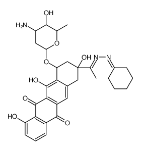 carminomycin 13-cyclohexylidenehydrazone Structure