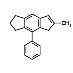 6-Methyl-4-phenyl-1,2,3,5-tetrahydro-s-indacene structure