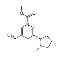 (S)-3-formyl-5-(1-methylpyrrolidin-2-yl)-4H-pyridine-1-carboxylic acid methyl ester Structure