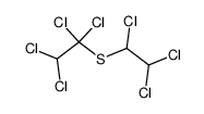 (1,1,2,2-tetrachloro-ethyl)-(1,2,2-trichloro-ethyl)-sulfide结构式