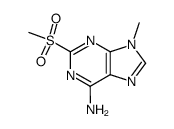 2-methanesulfonyl-9-methyl-9H-purin-6-ylamine结构式