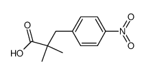 2,2-dimethyl-3-(4-nitro-phenyl)-propionic acid Structure