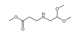 β-Alanine, N-(2,2-dimethoxyethyl)-, methyl ester Structure