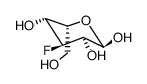 3-deoxy-3-fluoro-β-D-mannopyranose Structure