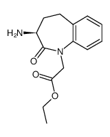 (S)-3-Amino-2,3,4,5-tetrahydro-2-oxo-1H-1-benzazepine-1-acetic Acid Ethyl Ester结构式