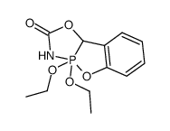 1,1-diethoxy-3-oxo-6,7-benzobicyclo[3.3.0]-4,8-dioxa-2-aza-1-phospha(λ5)octane结构式