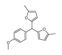 2-[(4-methoxyphenyl)-(5-methylfuran-2-yl)methyl]-5-methylfuran结构式