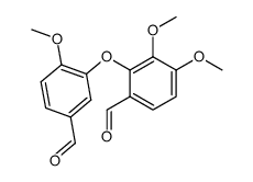 5',6-Diformyl-2,2',3-trimethoxydiphenylether结构式